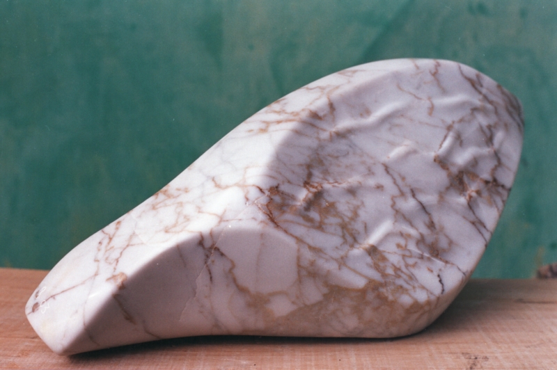 RICORDI DI UN VOLATILE    2003      marmo di Carrara    lungh.38cm.